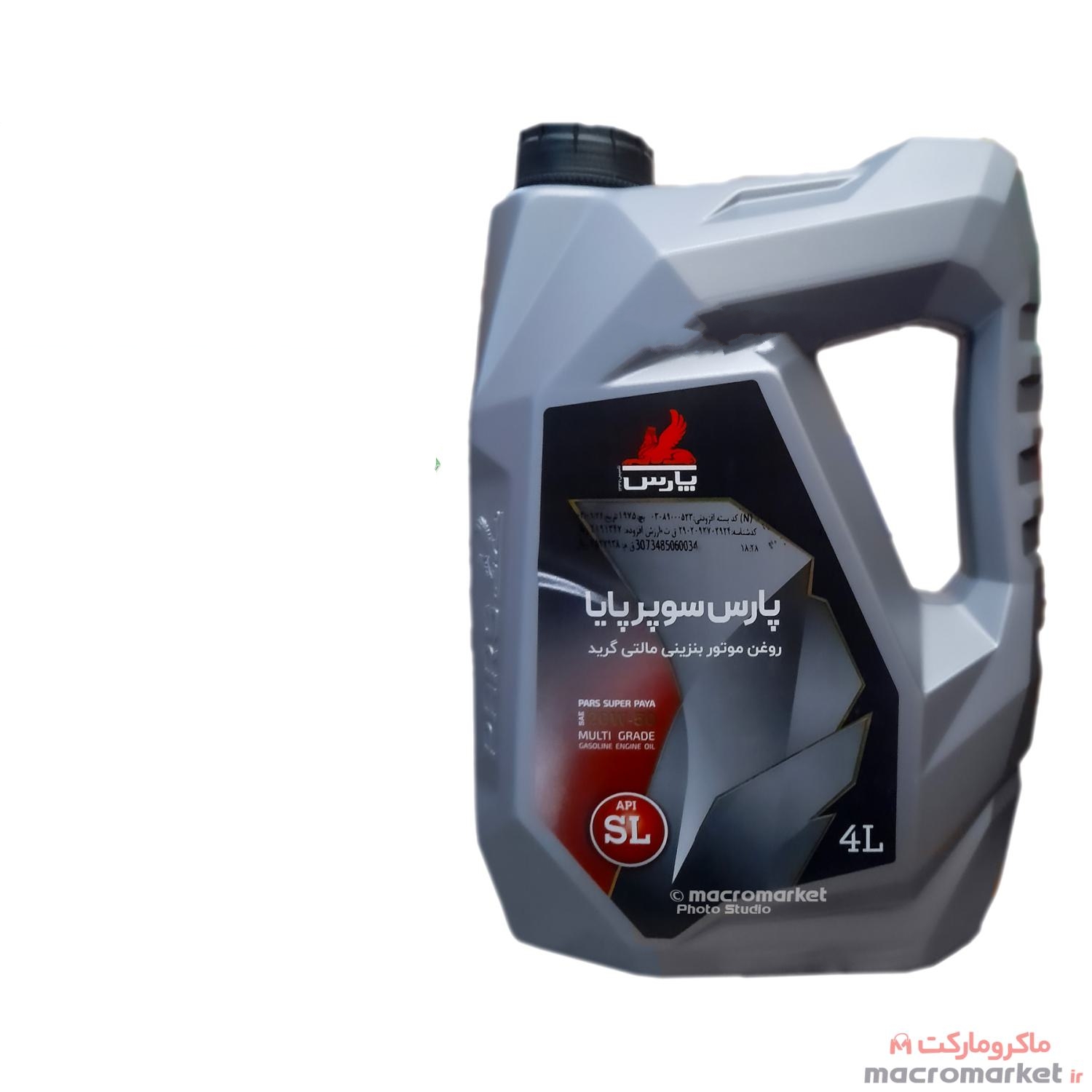 روغن موتور Oil پارس سوپر پایا 20W50 SL حجم 4 لیتر