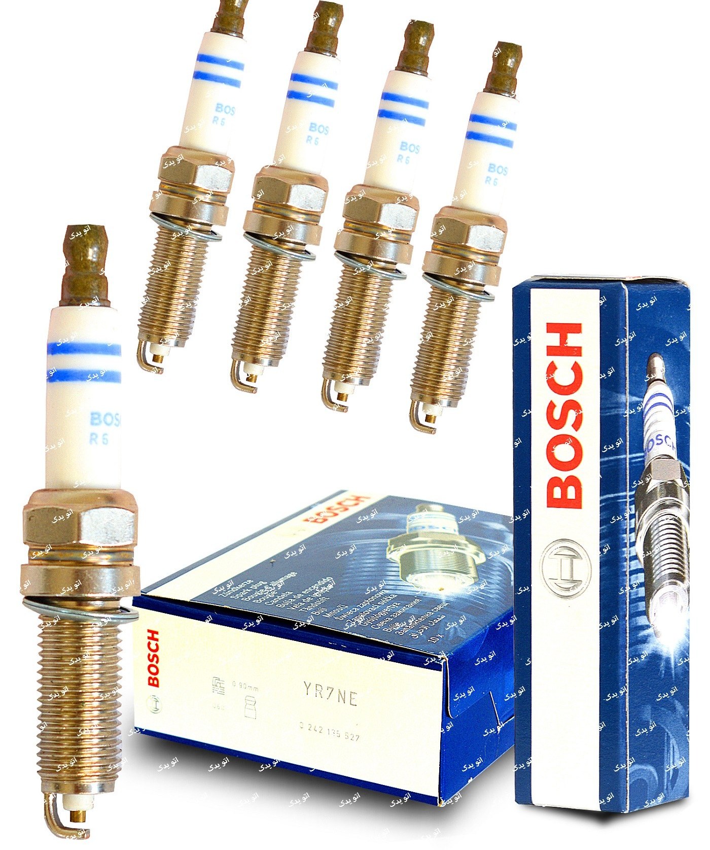 شمع بوش آلمان اصلی  پایه بلند یورو4  بسته یک عددی